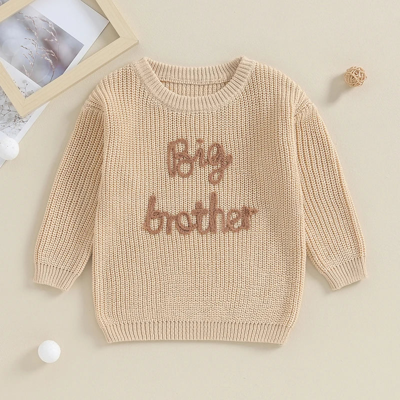 MiniTrend – Confortable et moderne – Pull pour enfant avec « Big Brother »