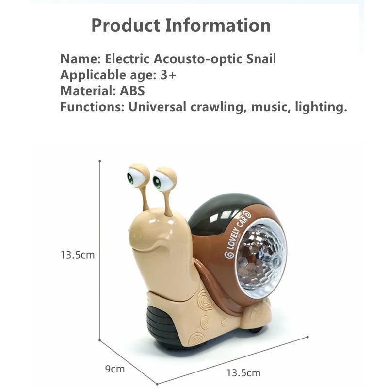 Music Snail™ - Un compagnon lumineux  - Jouet Escargot et Crabe