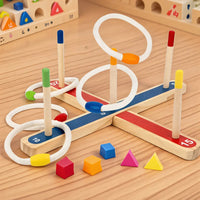 Thumbnail for Montessori Ring Toss Game – Actif et éducatif – Jeu de lancer d'anneaux