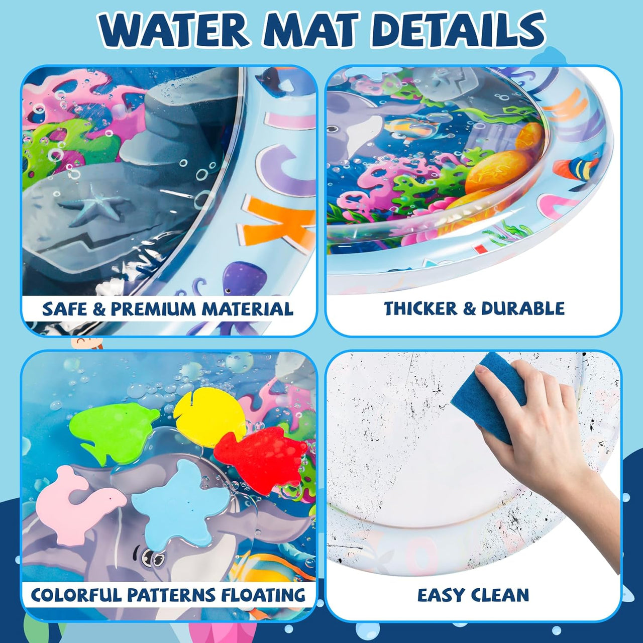 TinyWave – Joyeux et stimulant – Tapis sensoriel aquatique pour bébé