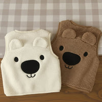 Thumbnail for Baby Bear Fleece Vest – Chaud et doux – Gilet « Kinder Beer »
