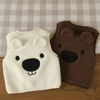 Thumbnail for Baby Bear Fleece Vest – Chaud et doux – Gilet « Kinder Beer »