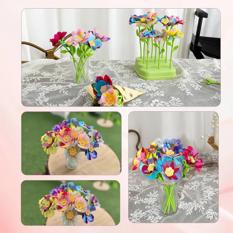 DIY Flower Bouquet Toy – Créatif et interactif – Kit de bricolage floral