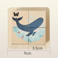 Thumbnail for WoodMind – Créatif et éducatif – Puzzle en bois 6 en 1 Montessori Animaux