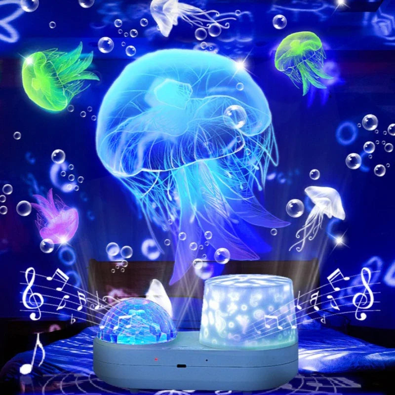 OceanGlow – Apaisante et magique – Lampe de nuit avec projection de ciel étoilé