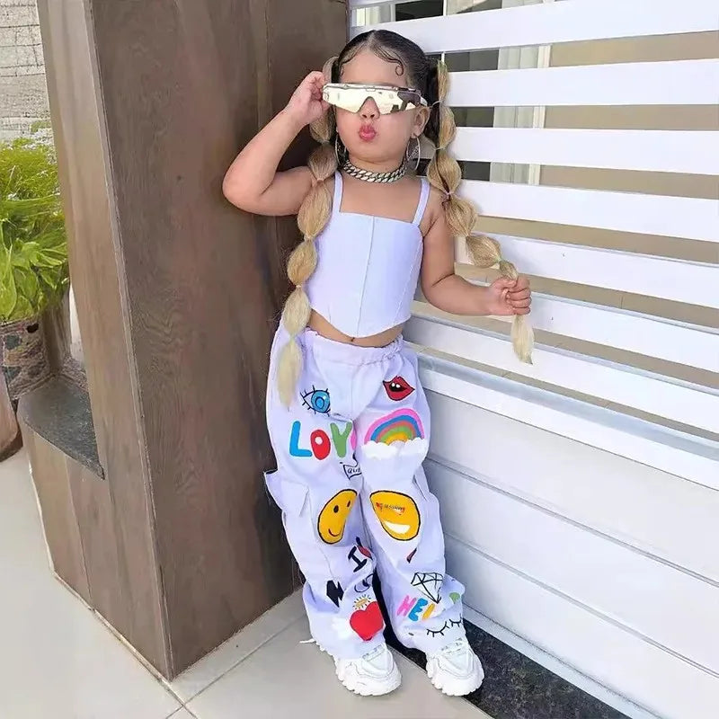 Mini Fashion™ - Ensemble de débardeurs et de pantalons à la mode pour enfants