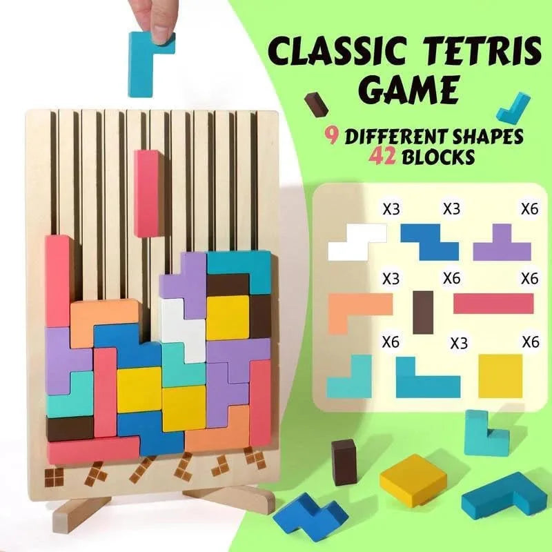 Puzzle Totem™ – Penser et construire – Jeu de puzzle en bois