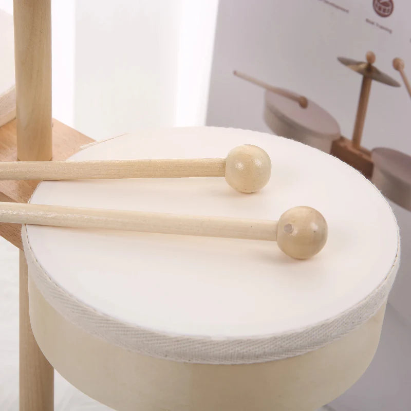 Kids Wooden Drum Toy – Musique & Créativité – Kit de batterie pour enfants