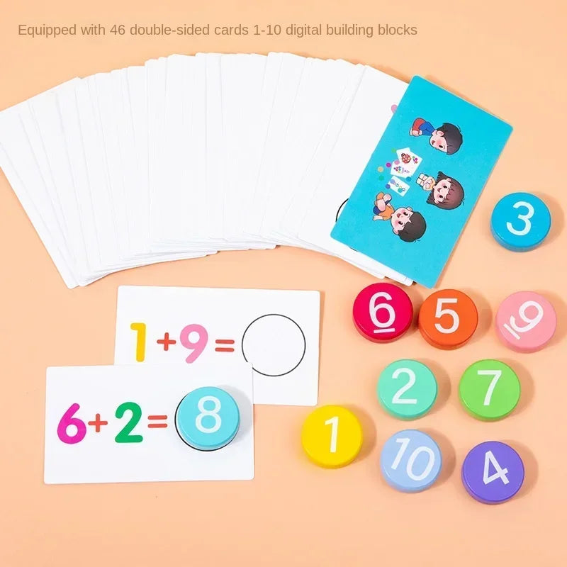 Math Tokens™ - Compter et résoudre - Cartes d'arithmétique Enfants