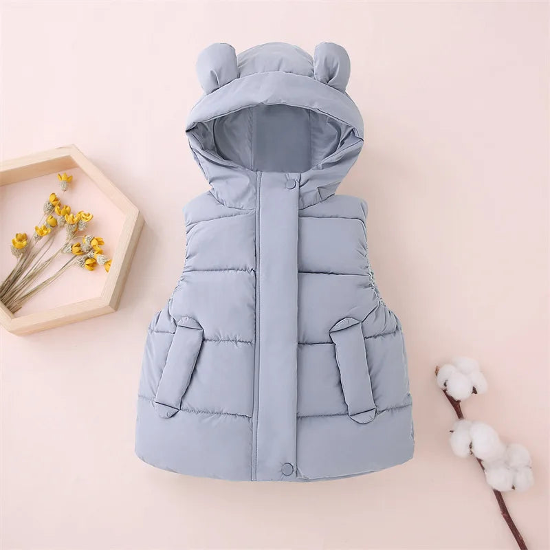 Mini Fashion™ - Chaud et Tendance - Gilet sans manches à capuche