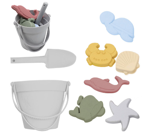 Silicone Beach Set™ - Seau de plage Aventure dans le sable - Kit de plage en silicone