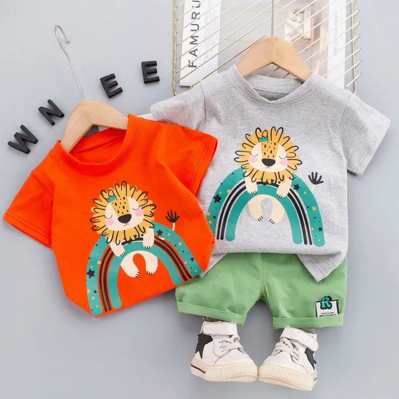 Mini Fashion™ - Imprimé lion - Ensemble d'été pour garçons