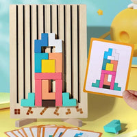 Thumbnail for Puzzle Totem™ – Penser et construire – Jeu de puzzle en bois