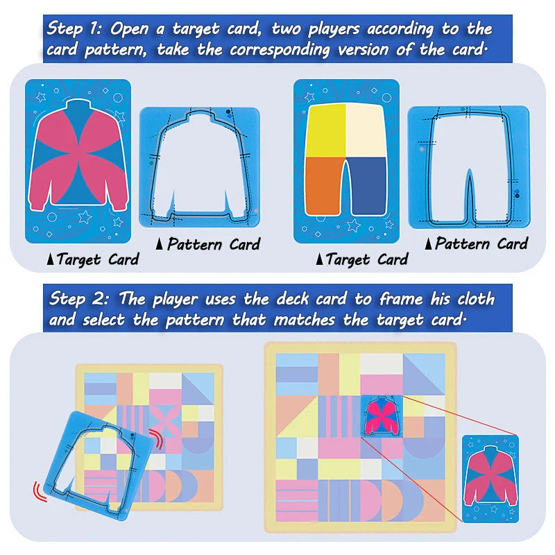 Tailor Master™ – Entraîner la coordination des mains et des yeux – Jeu de cartes Tailleur