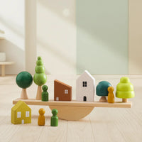 Thumbnail for Wooden Forest Blocks – Créativité et développement – Jeu de blocs empilables en bois