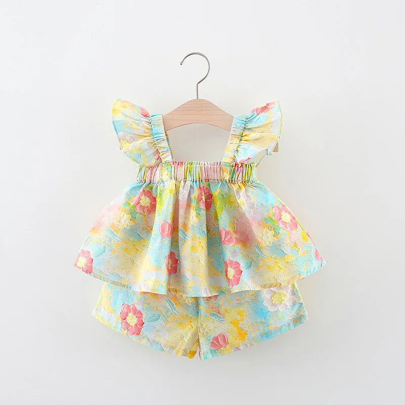 Mini Fashion™ - Fleur d'été chic - Robe d'été imprimé pivoine