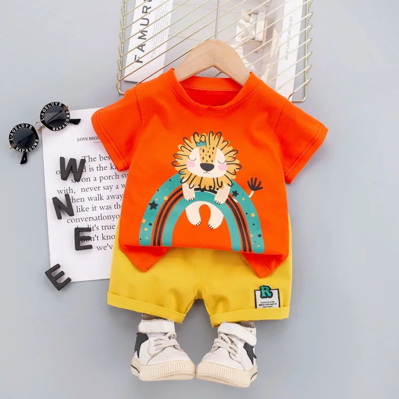 Mini Fashion™ - Imprimé lion - Ensemble d'été pour garçons