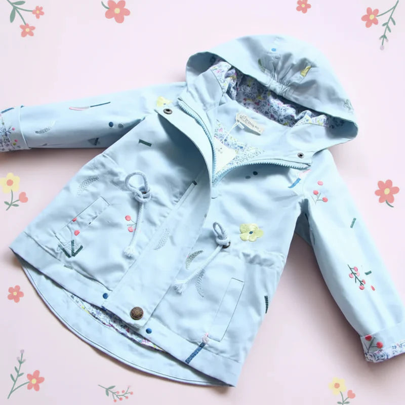 Girls Windbreaker Jacket – Légère et élégante – Veste pour enfant