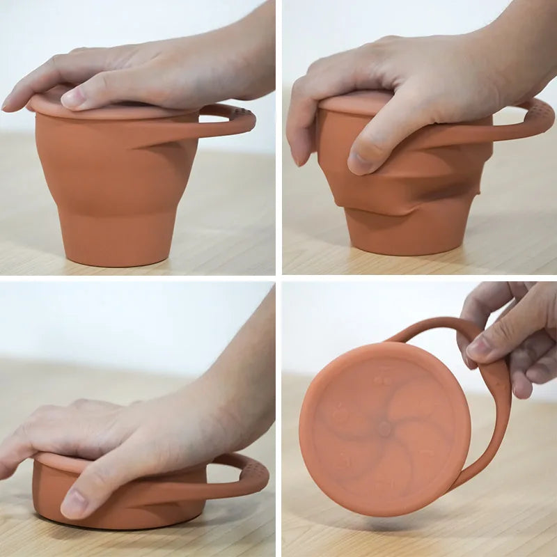 Snackcup™ - facile à transporter - gobelet pliable en silicone