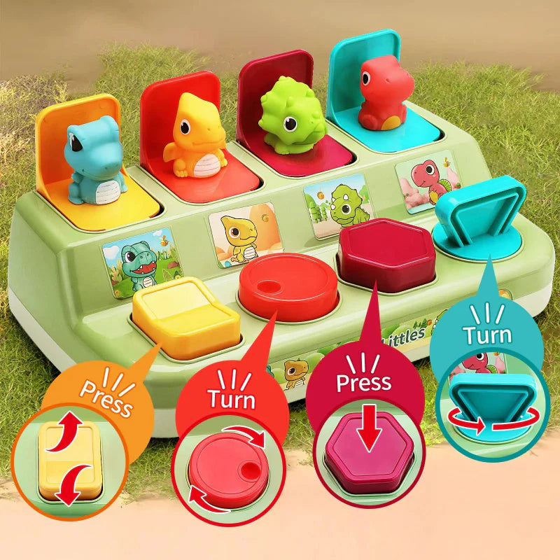 Pop Up Activity Toy – Découvrir et apprendre – Jouets sensoriels pour bébés