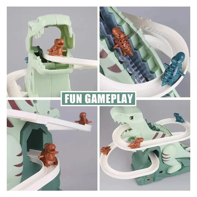Dino Slide™ – Mini montagnes russes - Diapositive Dino