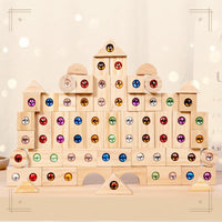 Thumbnail for Rainbow Gem Stacking Blocks – Créatif et éducatif – Jeu de blocs empilables en bois