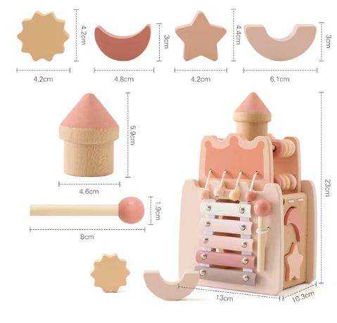 Woods™ - Magie Montessori - Château des princesses en bois