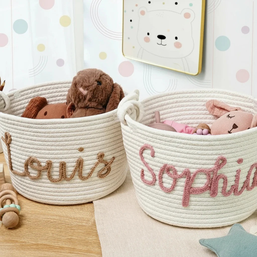 CuddleBasket – Adorable et personnel – Panier à langer personnalisé