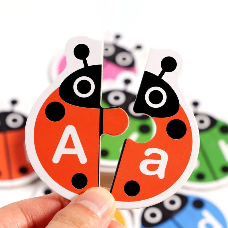 Wooden Letter Matching Game – Apprentissage et jeux – Puzzle de l'alphabet