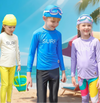 SunShield – Protecteur et souple – T-shirt de surf à manches longues pour enfants avec UPF 50+