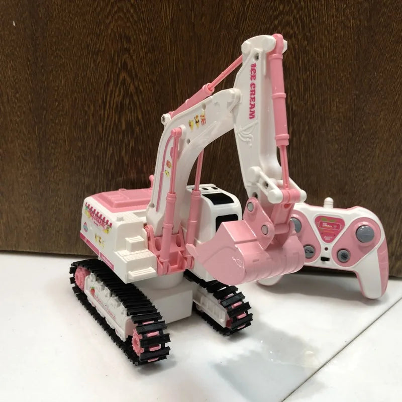 Pink Power Digger™ – Fête de creusage pour les filles - Fête de creusage pour les filles - Excavatrice télécommandée