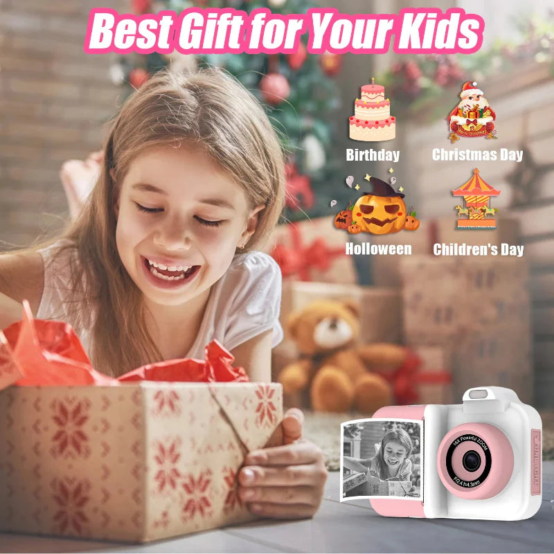 Instant Print Camera – Créatif et interactif – Appareil photo instantané pour enfants