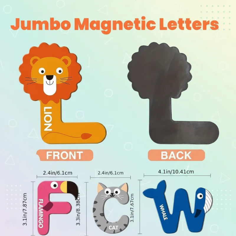 Magnetic Alphabet – Apprendre et jouer – Set de lettres magnétiques