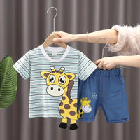 Thumbnail for Mini Fashion™ - Imprimé Girafe - Ensemble en coton