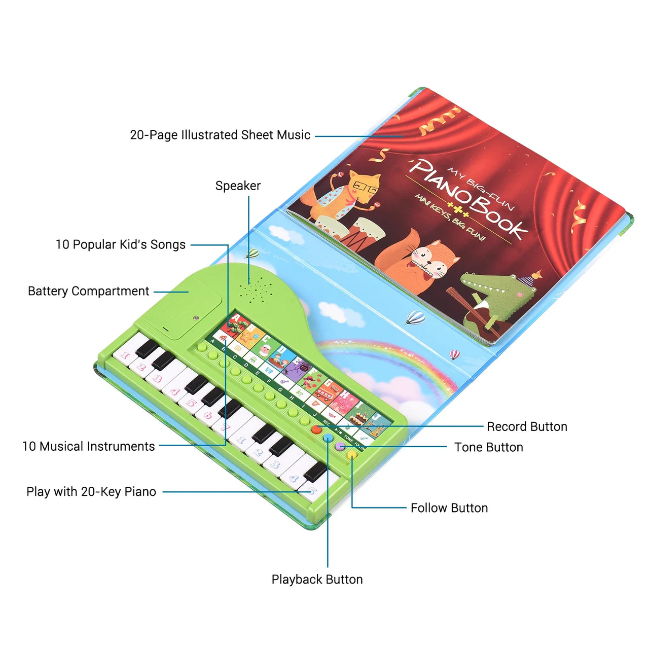 Piano Book™ - Livre de piano pour enfants