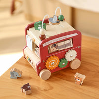 Thumbnail for BusyRide – Éducatif et polyvalent – Bus d'activités Montessori en bois