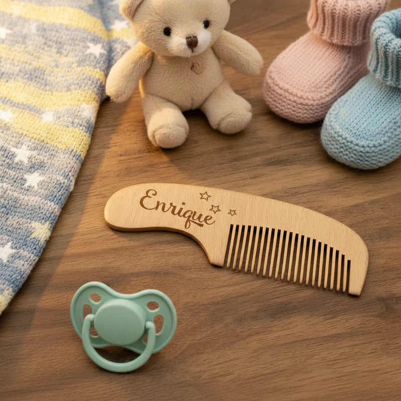 Personalized Hairbrush – Douce et unique – Ensemble de brosses à cheveux personnalisées pour bébé