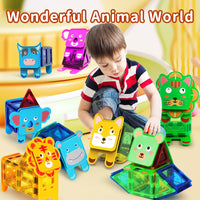 Thumbnail for Animal Magnetic Building Blocks™ - Constructions magnétiques - Tuiles magnétiques pour animaux