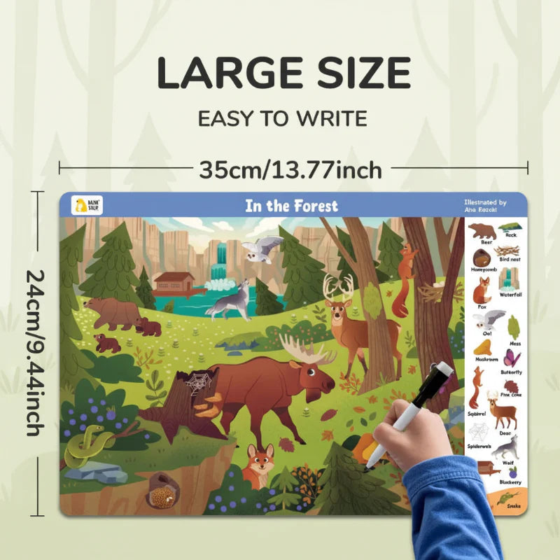 Search and Find Game – Apprendre en s'amusant – Livre d'activités