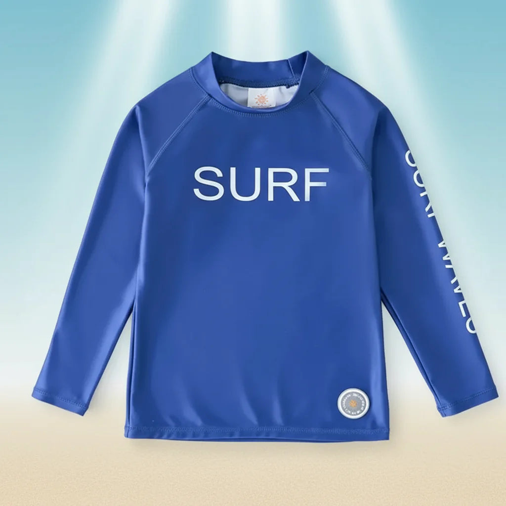 SunShield – Protecteur et souple – T-shirt de surf à manches longues pour enfants avec UPF 50+