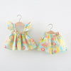 Mini Fashion™ - Fleur d'été chic - Robe d'été imprimé pivoine