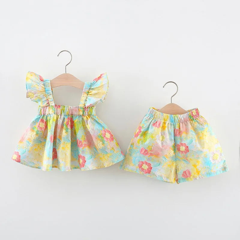 Mini Fashion™ - Fleur d'été chic - Robe d'été imprimé pivoine