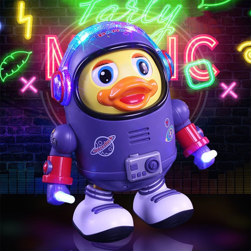 Dancing Space Duck™ - Danse avec un joli canard - Canard en peluche dansant