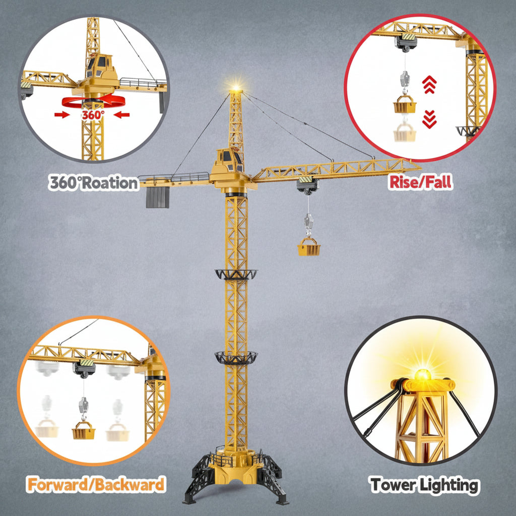 CranePro – Interactif et réaliste – Grue à tour télécommandée