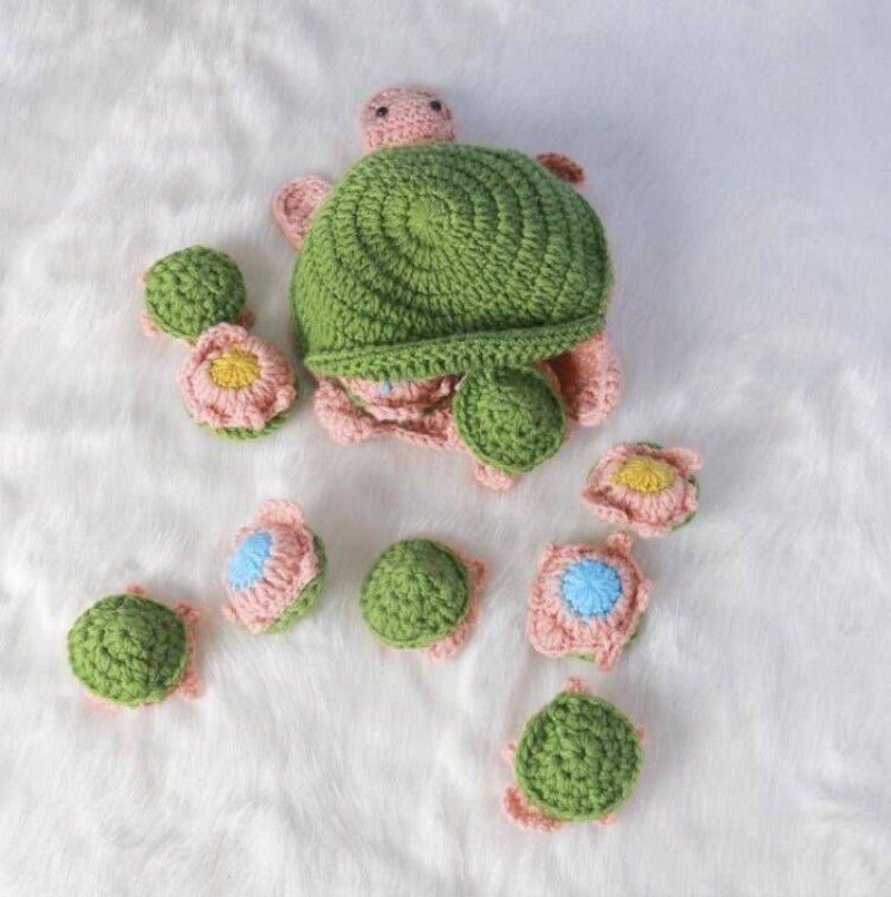 Turtle Crochet Memory Game™ - Entraînement à la mémoire - Jeu de mémoire Tortue en crochet