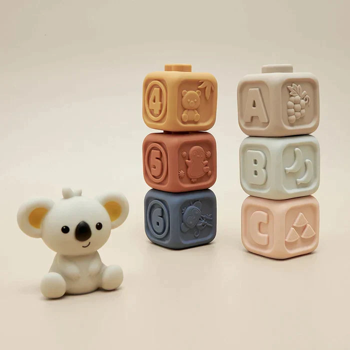 Koala Cubes™ - Tour à empiler - Jouets à mâcher pour bébés