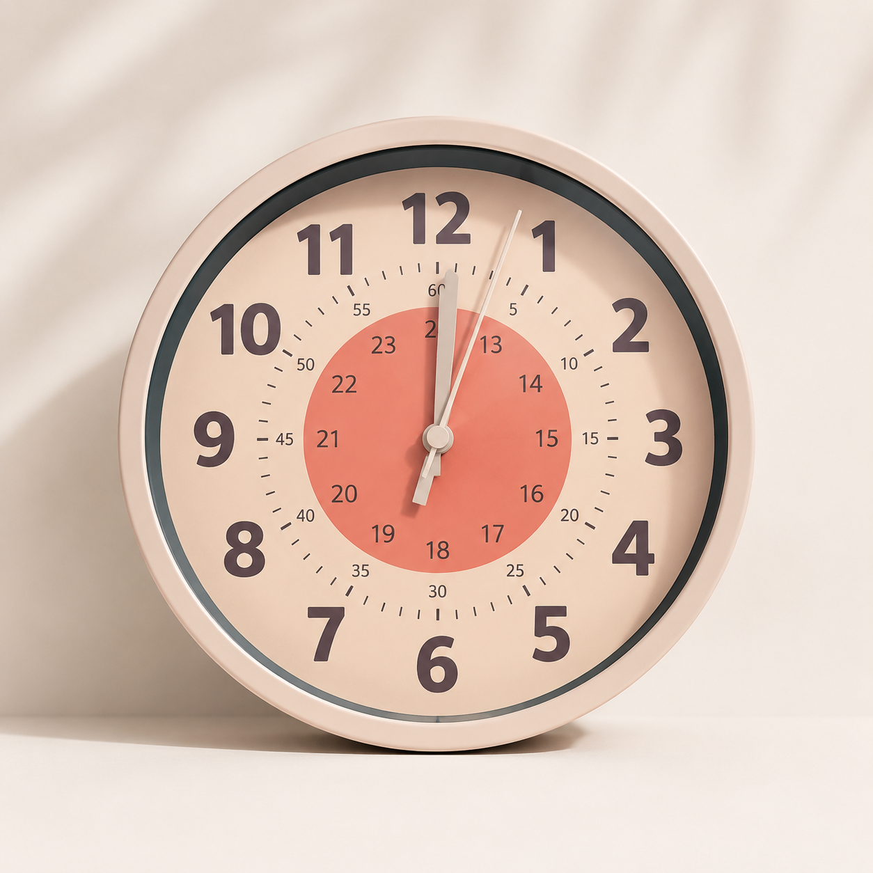 ChildrenTime – Indépendant et calme – Horloge murale éducative pour enfants