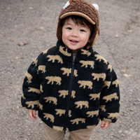 Thumbnail for Mini Fashion  – Extra doux et chaud – Gilet polaire oursons