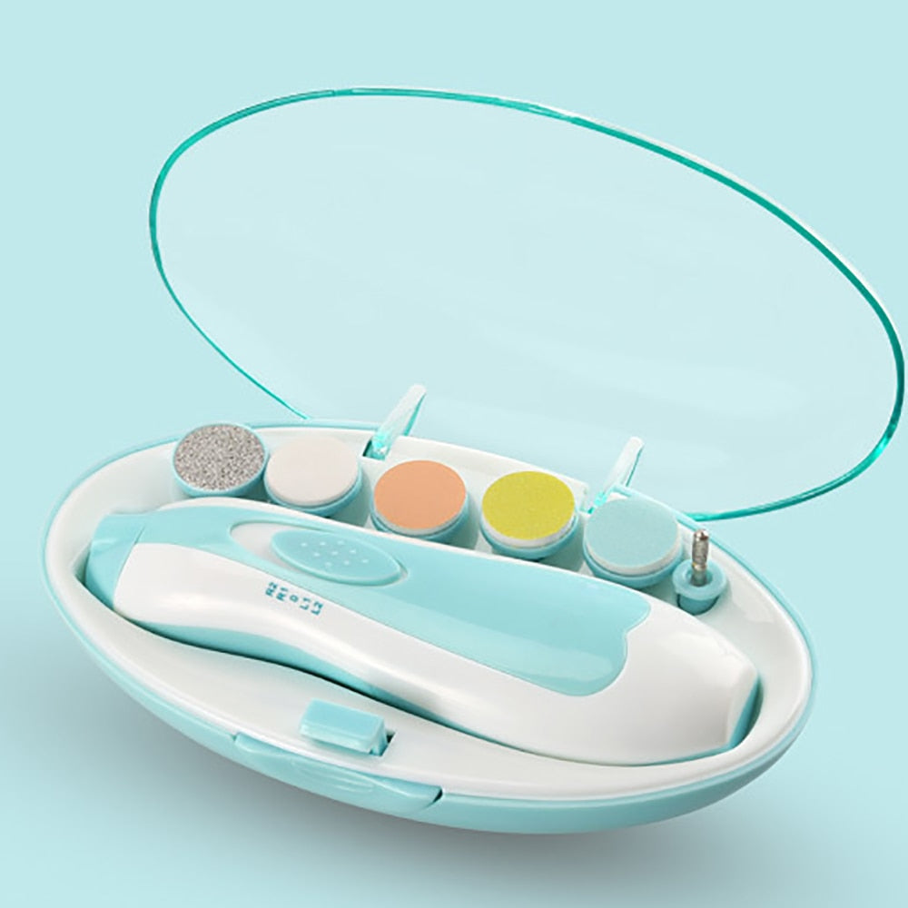 SafeCare – Silencieux et sûr – Set de limes à ongles électriques pour bébés