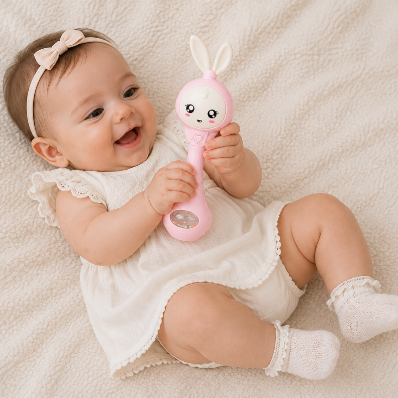 Fun Animal Rattle – Joyeux et éducatif – Hochet pour bébé